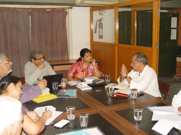 The 4th meeting of the Gandhi Heritage Site Mission was held on the 19th of August, 2014 at the iconic site of Sabarmati Ashram. The members discussed various projects related to Gandhi Heritage Sites.